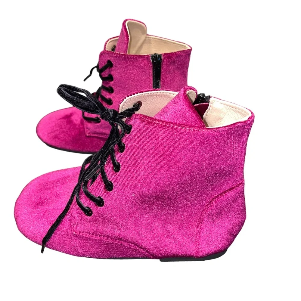 NWOT Spellbound Girl's Velvet Nyx High top boots Shoes Sz‎ 13